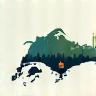 Illustrated icon representing Singapore skyline or map